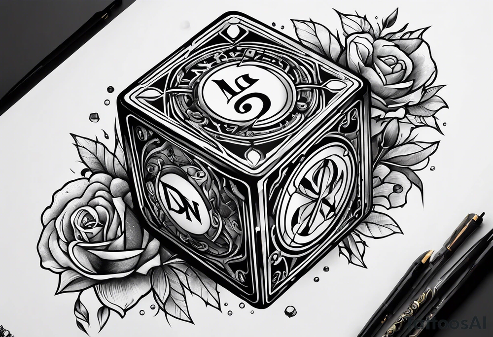 DnD dice tattoo idea