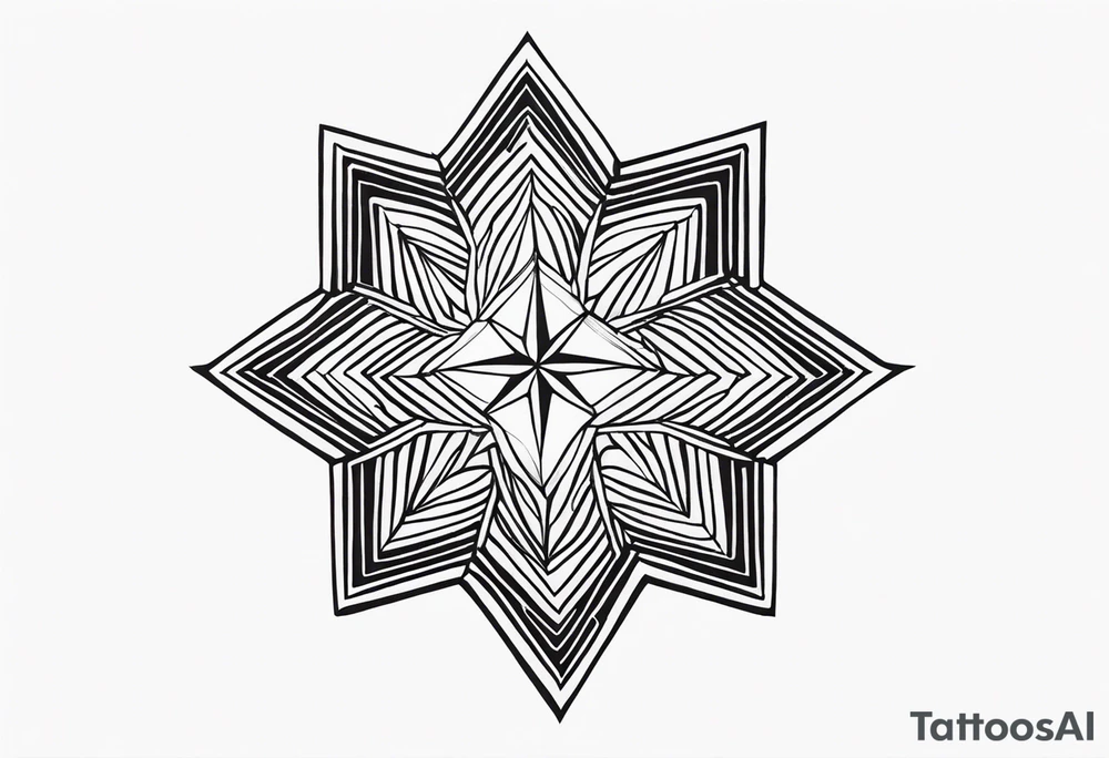 african, cultural, star, symmetrical, chest tattoo tattoo idea