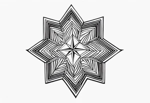 african, cultural, star, symmetrical, chest tattoo tattoo idea