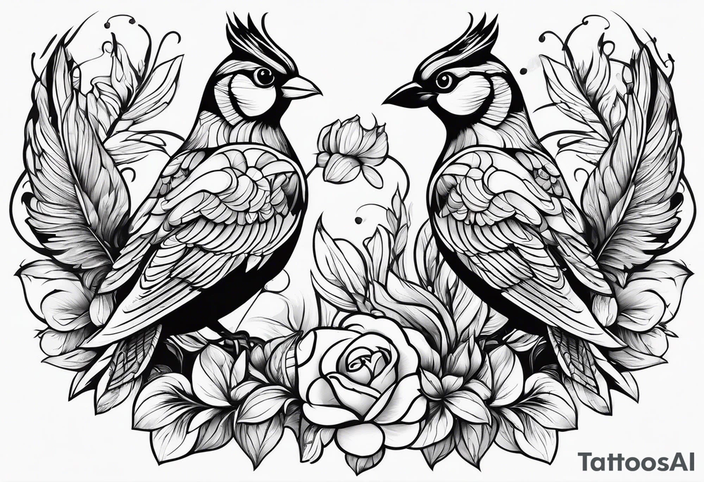 Millions of birds tattoo idea