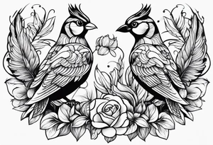 Millions of birds tattoo idea