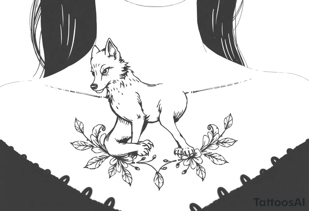 Big bad wolf nursery ryhme tattoo idea