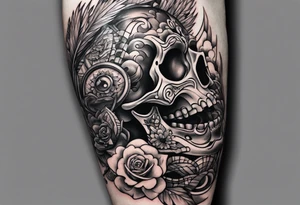 Rock a billy Arm tattoo idea
