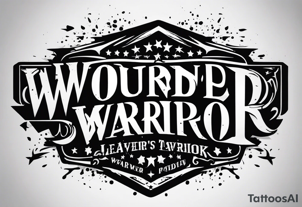 Wounded warrior tattoo idea