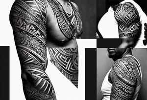 Nigerian pattern tribal tattoo tattoo idea