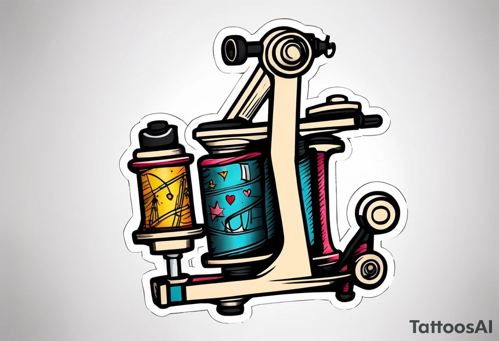 Tattoo machine tattoo idea