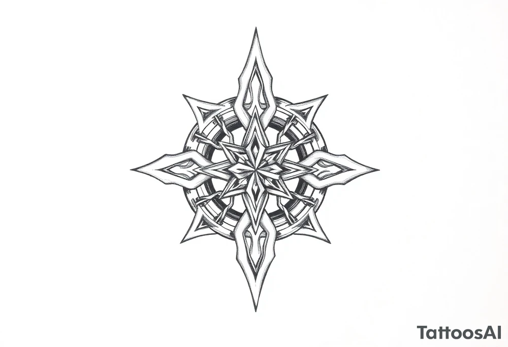 Celtic star tattoo idea