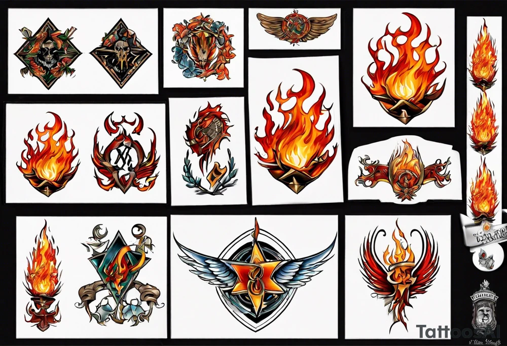 werder bremen flammen auflösen tattoo idea