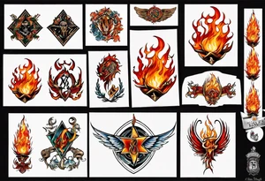 werder bremen flammen auflösen tattoo idea
