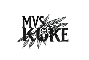 The word “MVSKOKE” shaded with Native American print tattoo idea