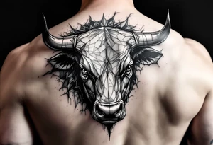 Wall Street bull tattoo tattoo idea