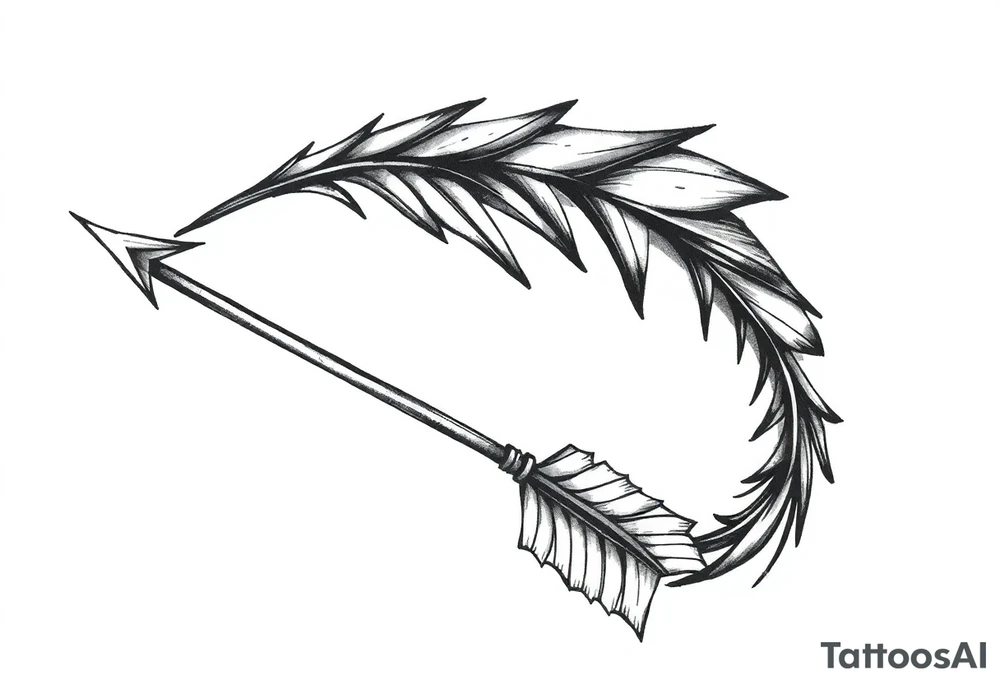 one  arrow tattoo idea