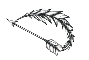 one  arrow tattoo idea