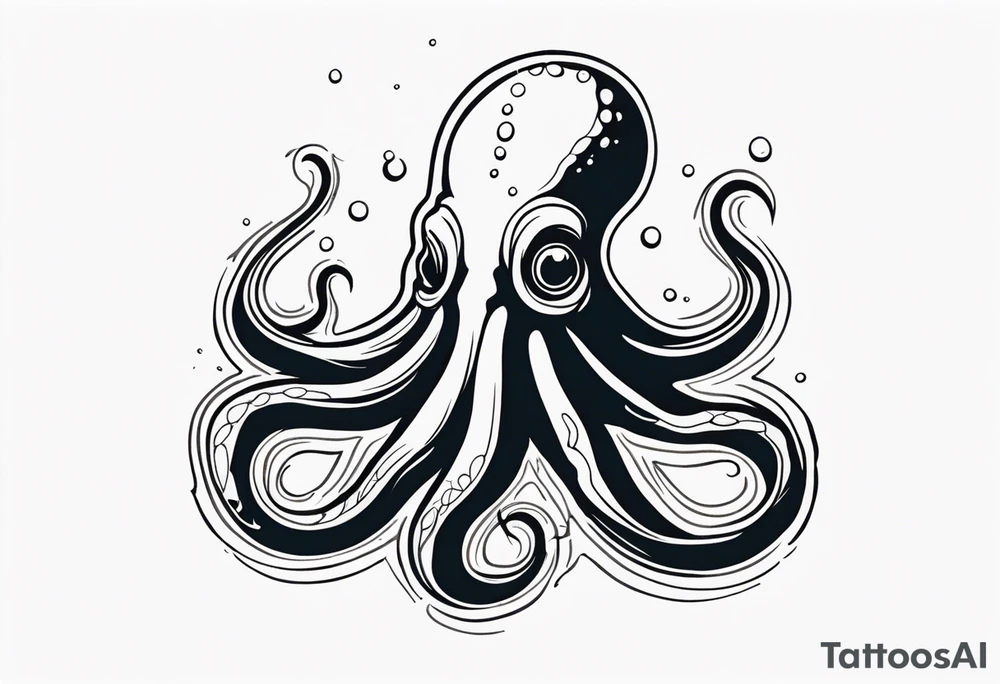 Fear of the deep squid body ink tattoo idea