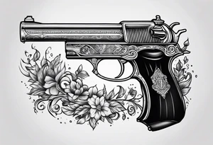 harry potter shooting gun tattoo idea