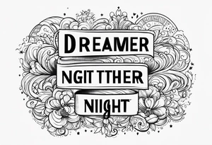 day dreamer night thinker tattoo idea