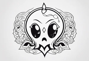 ghost who crying tattoo idea