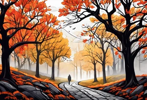 If you feel like you are losing everything, remember tress lose their leaves every year, yet they still stand tall and wait for better days to come. tattoo idea