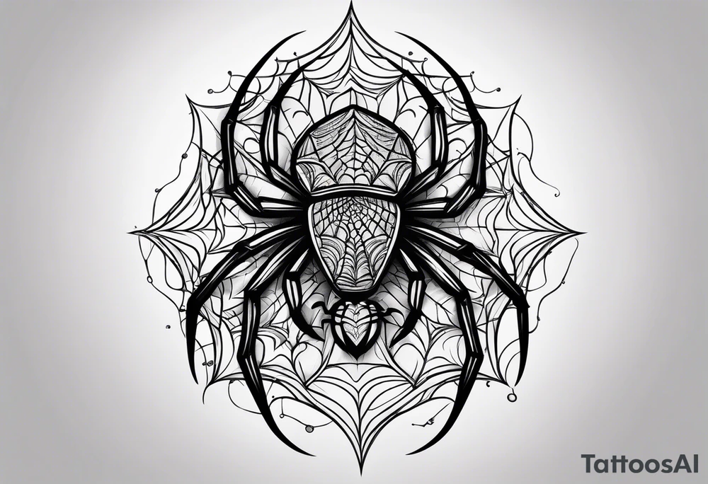 Spider tattoo idea