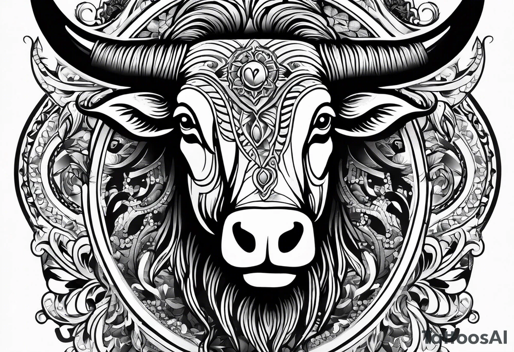 Texas Long horn with IR on the forehead tattoo idea Texas Long horn with IR on the forehead tattoo idea