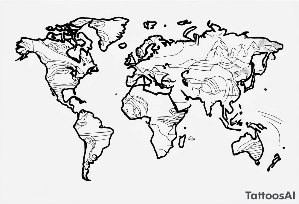 travel tattoo idea