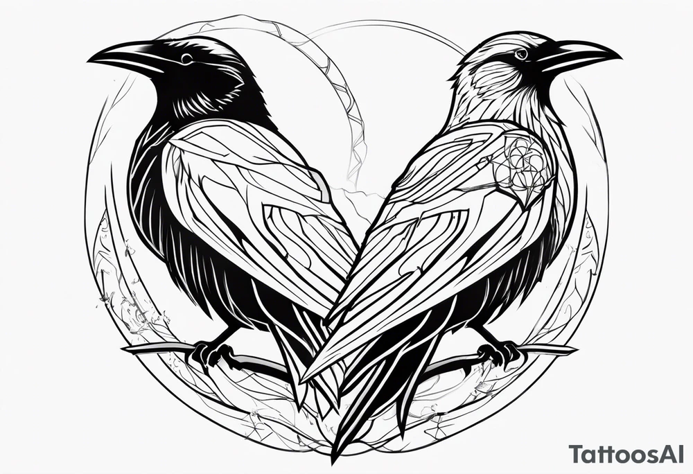 Hugin and Munin tattoo idea