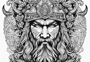 mandarin + norse mythology tattoo idea