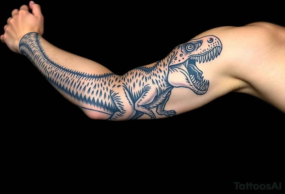 dinosaur tattoo idea