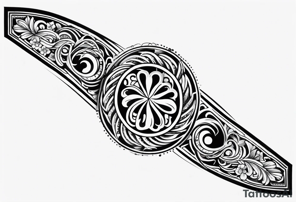 traditional hawaiian arm band tattoo idea