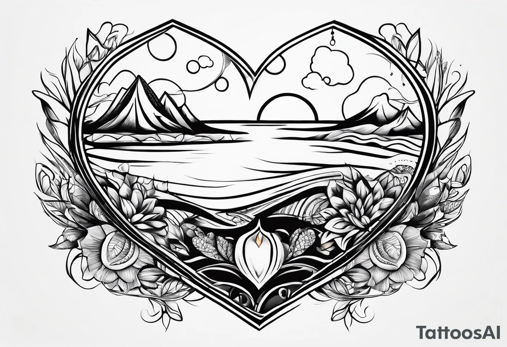 simple tattoo with the words "love drought" tattoo idea