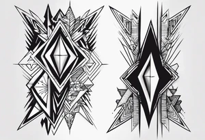 one down six up with the one being the number one and down being a arrow and six being a number and up being a arrow tattoo idea