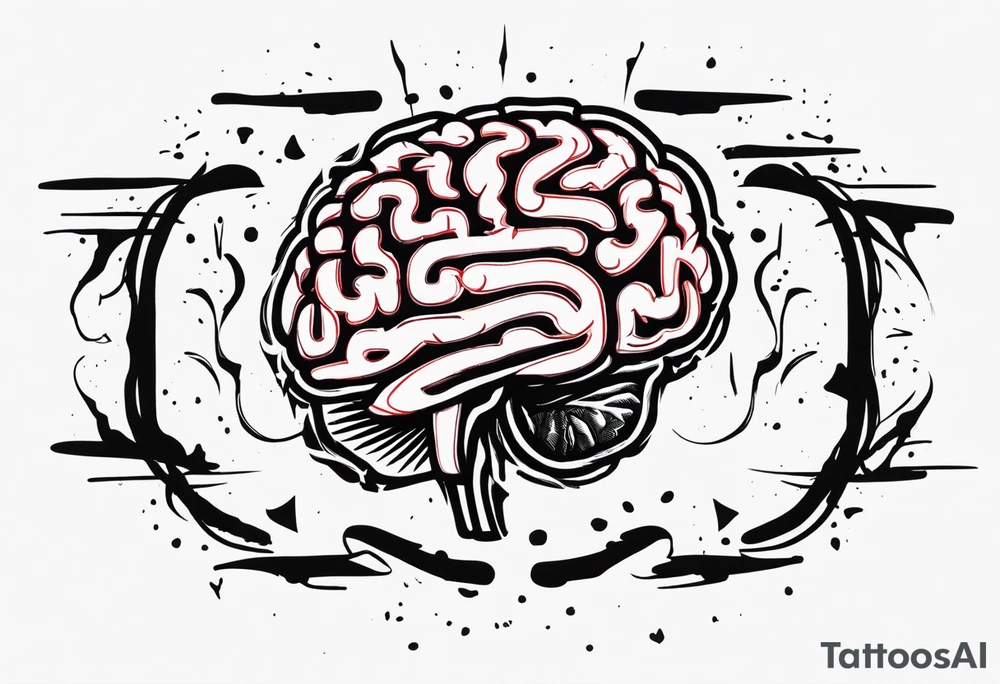 brain war against yourself discipline tattoo idea