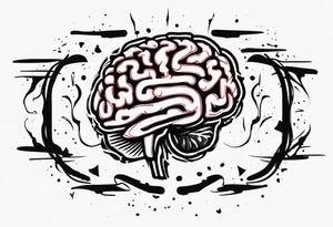brain war against yourself discipline tattoo idea