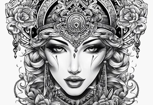 luck number 7 tattoo idea