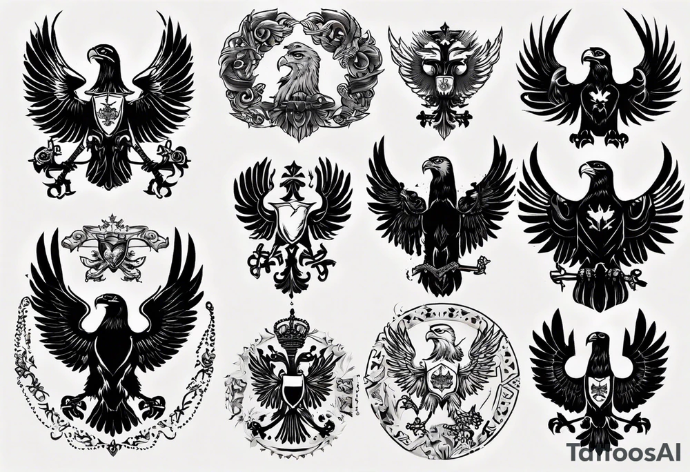 russian eagle tattoo idea