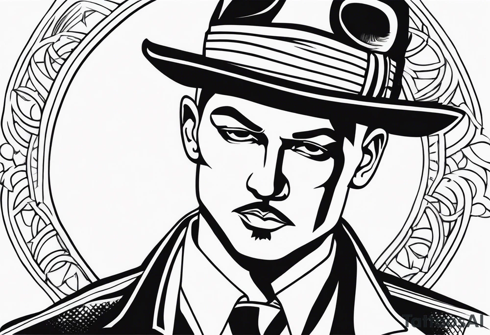 Criminal man tattoo idea