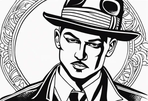 Criminal man tattoo idea