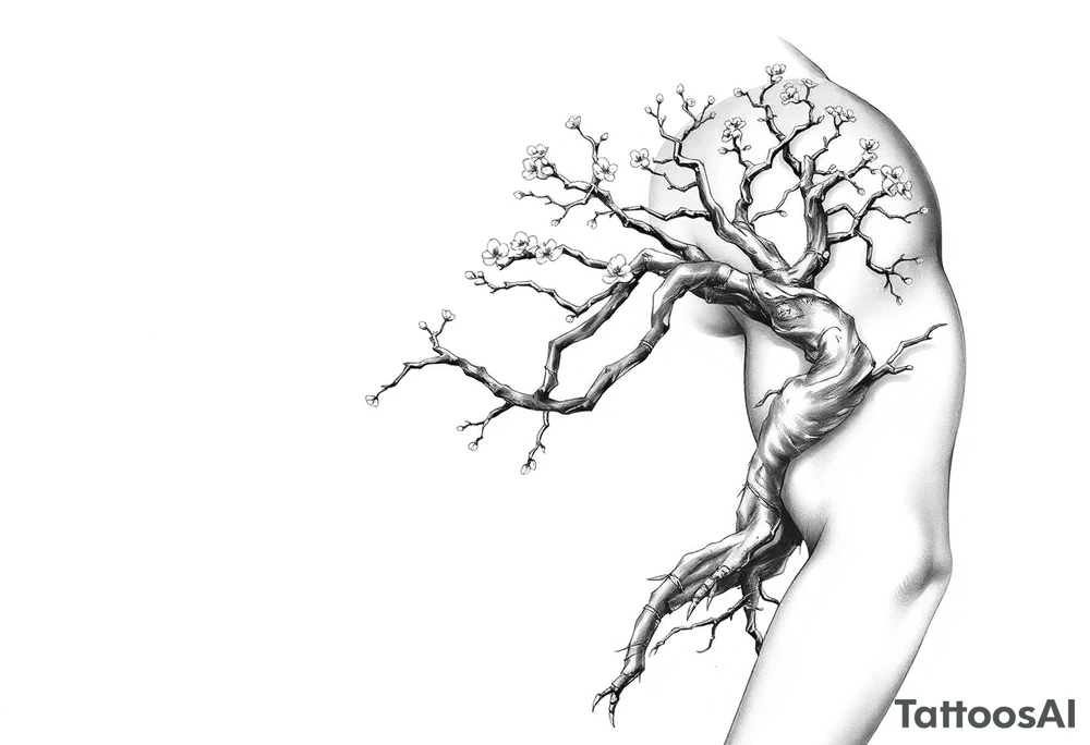 Justin  and cherry blossom tree tattoo idea