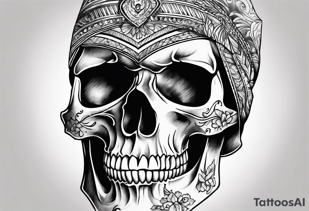 Skull and click tattoo idea