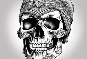 Skull and click tattoo idea