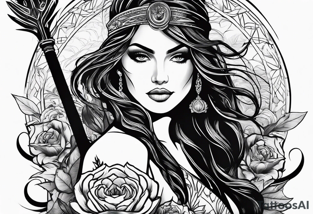 Spear tattoo idea