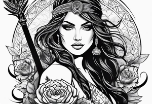 Spear tattoo idea