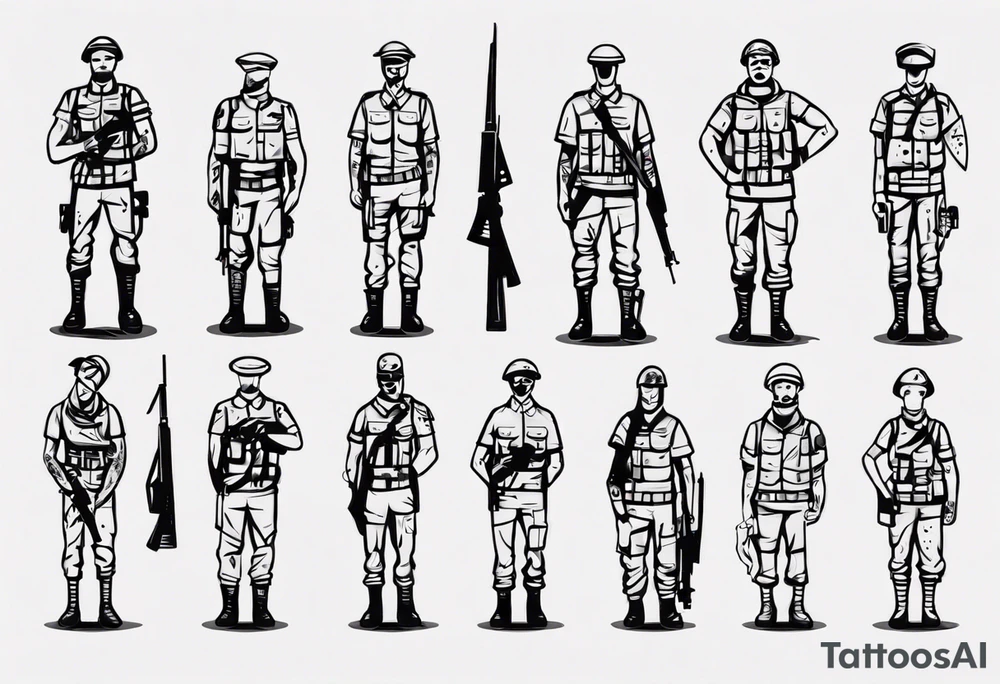 soldier tattoo idea