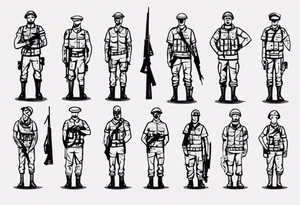 soldier tattoo idea