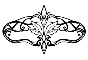 Celtic inspired armband tattoo symbolizing courage and strength infused with nature tattoo idea