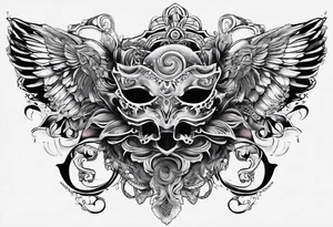 Dainty throat tattoo idea