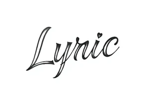 Lyric cursive tattoo idea
