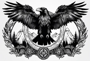 odin and ravens tattoo idea