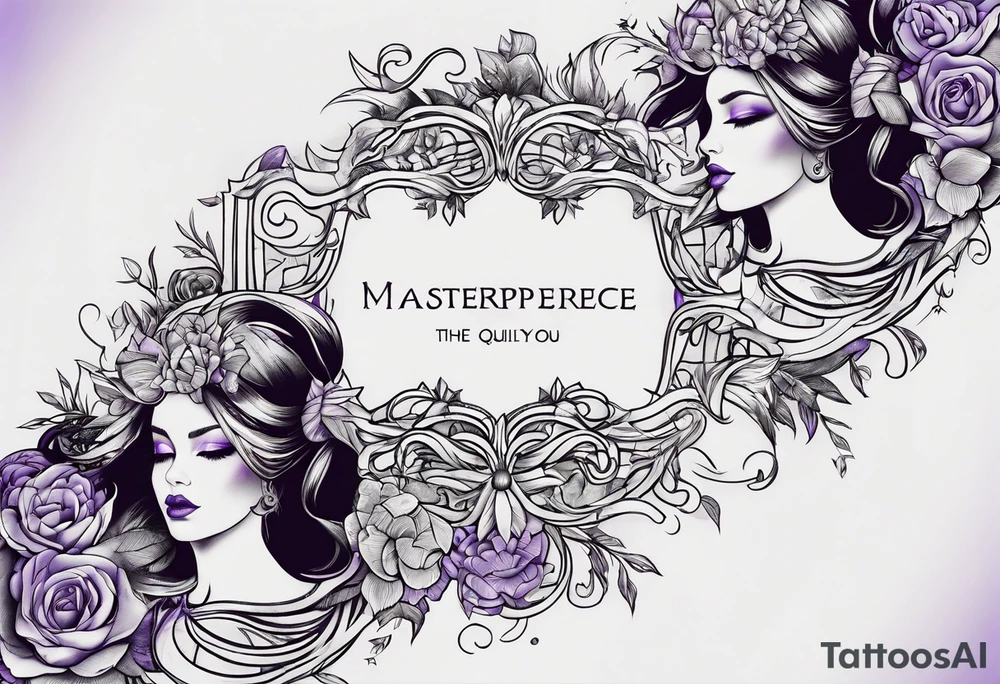 The words- I purple you tattoo idea