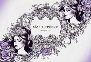 The words- I purple you tattoo idea